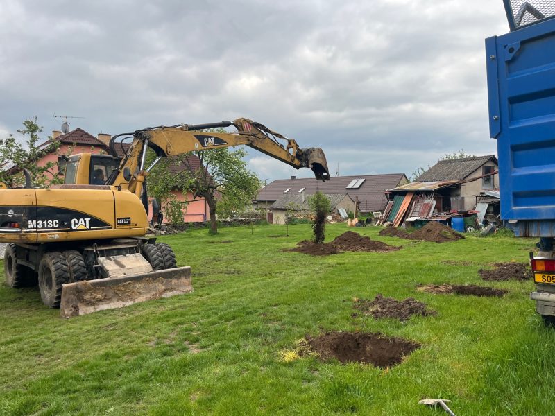 Stavba základové desky pod halu Hudec Semtěš